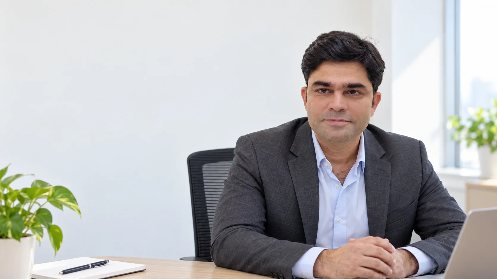 Rohit Tripathi in a professionally restyled office portrait